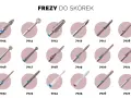 Różne frezy do skórek i ściągania hybrydy. Wybierz idealny frez do swojej pracy.
