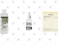 Zestaw kosmetyków z niacynamidem i kwasem salicylowym: serum, esencja i maska.