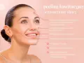 Uśmiechnięta kobieta z gładką cerą, której peeling kawitacyjny zapewnia głębokie oczyszczanie porów, redukcję zaskórników i promienny wygląd.