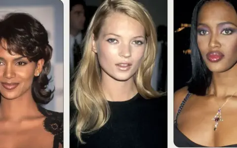 Ikony stylu: Halle Berry, Kate Moss i Naomi Campbell w ikonicznym makijażu lat 90.